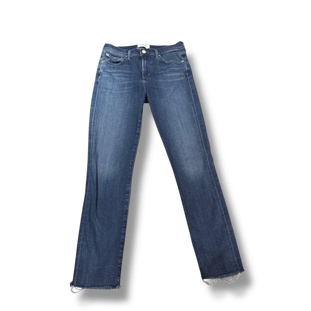 AGOLDE Revolve‎ Sophie Classic Minimalist High Rise Skinny Crop Jeans Dark Wash